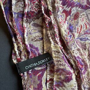 Cynthia Rowley Paisley Scarf; warm fall colours